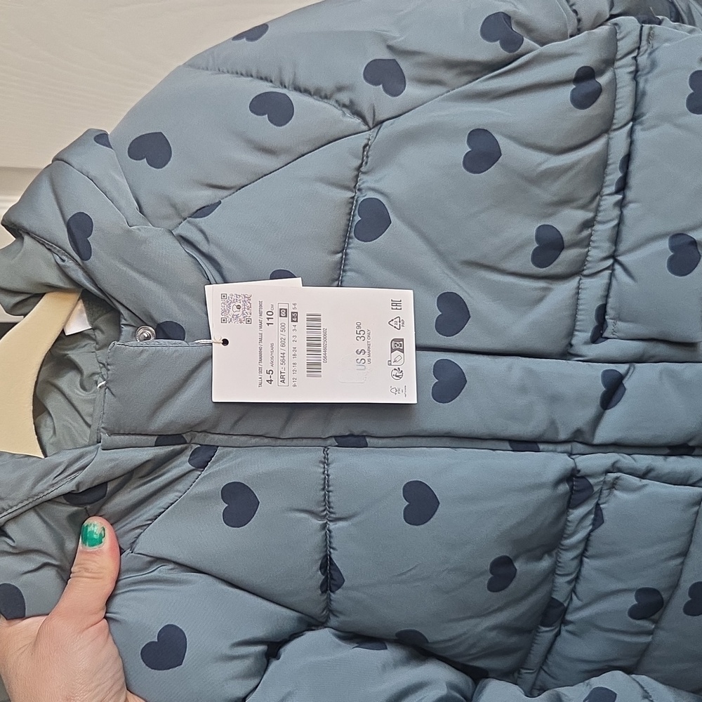 Zara Heart Puffer Jacket - Picture 3 of 3